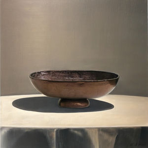 Cuenco de mesa de aluminio de nuevo estilo hecho a mano, gran oferta, forma ovalada para decoración del hogar, cuencos de ensalada de frutas y flores de fiesta - Product Image 1