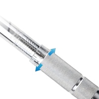 Clé dynamométrique à dégagement rapide en alliage d'aluminium 1/2 pouce, 20~210 N.M, ensemble d'outils manuels réglables avec douilles 17/19/21, longueur 490 mm, 1275 g