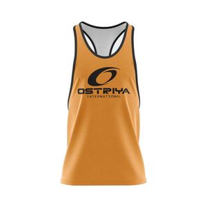 Camiseta Deportiva sin Mangas de Alta Calidad para Hombre, Tendencia Superior, Color Personalizado, Transpirable, Ajuste Regular Informal, Logotipo Frontal - Product Image 1