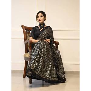 Designer Evening Saree with All-Over Sequins Work for Party Wear - Product Image 3