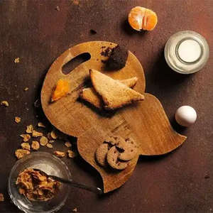 Customized Handmade Polished Mango Wood Dinner Charger <b>Plates</b> Classic Design Solid Wooden Dessert Dishes Safe Use All FAIZA - Product Image 5