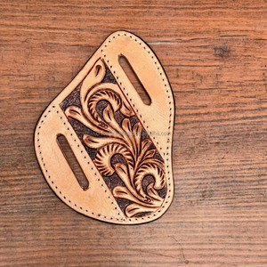 2025 nouveauté Style occidental taillé à la main en cuir couteau couverture haute qualité en cuir véritable couteau gaine pour une utilisation en extérieur - Product Image 3