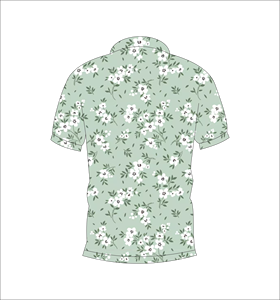 เสื้อโปโลพิมพ์ลายดอกไม้แบบกำหนดเอง แขนสั้น สวมใส่สบาย เหมาะสำหรับกอล์ฟ เทนนิส ชุดทีมฤดูร้อน - Product Image 2