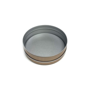 Lata Redonda de Metal Dorado con Tapa de Rosca, Acabado Mate, para Regalos, Manualidades, Envases de Velas, 109 x 34 mm - Product Image 6