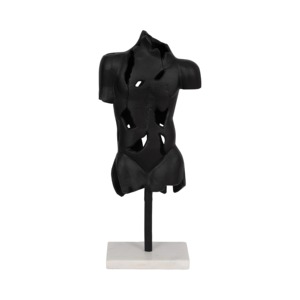 Abstract Resin Sculpture Artistic Contemporary Tabletop Decor for Living Room Irregular Shape Handmade Single-piece Package - Product Image 4