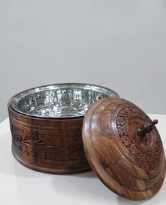 ชามหม้อไฟไม้เนื้อแข็งสำหรับใช้ในครัวและห้องรับประทานอาหารที่บ้าน - Product Image 3