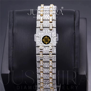 Sporty Luxury Design Stainless Steel Analog Pass <b>Diamond</b> tester Moissanite <b>Diamond</b> Men's Wrist <b>Watch</b> Luminous Hands - Product Image 5