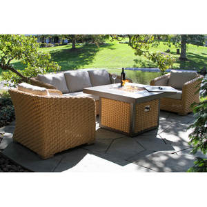 Ensemble de canapés de jardin 4 pièces avec coussins confortables - Product Image 3