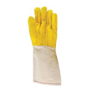 Gants de sécurité en polaire doublement tissée personnalisés, doublure en coton antidérapante avec manchette en toile, gants de travail de protection pour la construction - Product Image 2