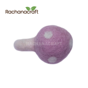 Vibrant Green Red Purple Color Woolen Felt Mushroom Christmas Hanging Decor Ornaments Prefect for Hobby <b>Crafts</b> Garlands and More - Product Image 5