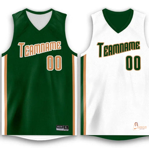 Maillot de basket-ball pour hommes, manches courtes, respirant, imprimé, en mesh, grande taille, été, séchage rapide, service OEM personnalisé - Product Image 1
