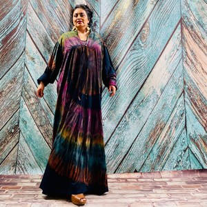 Nouvelle Robe Kimono Longue Sexy 2025 – Été Unisexe Grande Taille pour Femmes – Écologique – 100% Polyester Tie-Dye – Vacances - Product Image 4