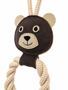 Juguete de Peluche con Forma de Oso para Caballos Horsekraft, Ecológico y Sostenible, de Cuero de Ante y Fibra de Yute, Relleno de Algodón, Disponible OEM/ODM - Product Image 3