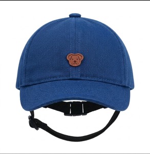 Gorra de béisbol unisex para bebé, con apliques de oso, bordado, algodón transpirable, correa ajustable para la barbilla, gorro informal para exteriores para todas las estaciones - Product Image 6
