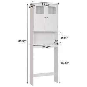 FCH Blanco Mueble de baño de doble puerta Muebles de baño elegantes - Product Image 6