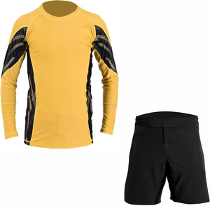Fournisseur professionnel d'ensembles de rashguards MMA personnalisés, t-shirts et shorts de compression à séchage rapide, marque privée - Product Image 5