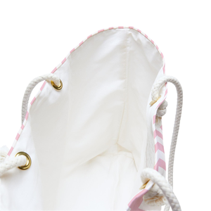 Bolsa de Viaje de Fin de Semana a Rayas Rosa y Blanca, Bolso de Playa, Bolso de Mano para Vacaciones, Gran Capacidad, Bolso de Mano para Mujer, Regalo - Product Image 5