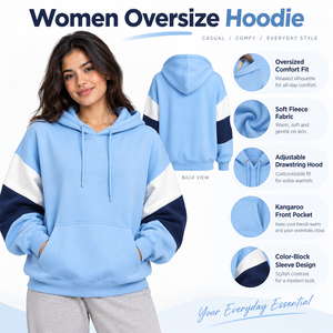 Sudadera Holgada para Mujer con Ajuste Amplio, Tela Resistente y Estilo Moderno para Conjuntos Casuales y Urbanos - Product Image 6