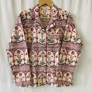 Nouvel arrivage : Ensemble de nuit en coton pour femme, magnifique pyjama indien imprimé à la main, 100 % coton - Product Image 6