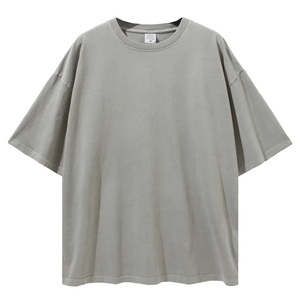 Camiseta Casual de Hombre, Cuello Redondo, Manga Corta, Corte Regular, Tejido de Punto, 100% Algodón, Color Sólido, Logotipo Frontal, Secado Rápido y Transpirable - Product Image 2