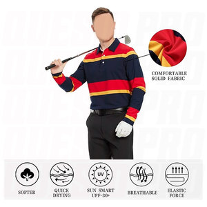 Polos de rugby personnalisés en coton 100% pour hommes, broderie et impression sur écran, polos tricotés pour hommes, vêtements de sport, vêtements de rugby - Product Image 3