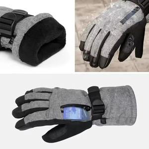 Gants de ski imperméables chauds pour l'hiver, pour sports de plein air, snowboard, coupe-vent, neige - Product Image 4