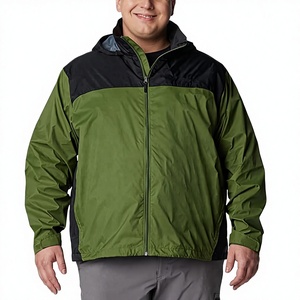 <b>Men's</b> Casual Waterproof Puffer Jacket Hooded Quick Dry Outdoor <b>Rain</b> <b>Coat</b> Breathable Nylon Polyester Winter Wear Zipper Closure - Product Image 2
