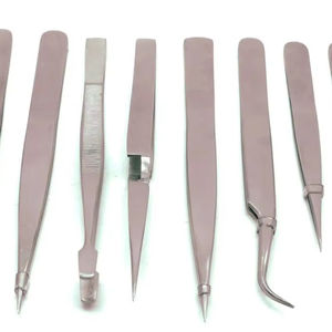 Pinces de bijoutier universelles suisses de haute qualité, micro-pinces, instruments de précision, lot de 8, certifiées CE - Product Image 1