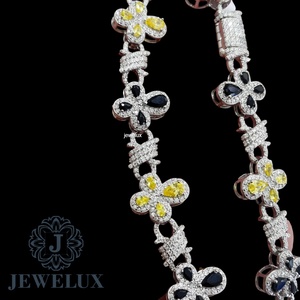 New Arrival Moissanite Tennis Bracelet Iced Out Hip Hop Jewelry <b>for</b> <b>Men</b> Women Custom Length Gold Plated <b>Silver</b> Chain Wholesale - Product Image 4