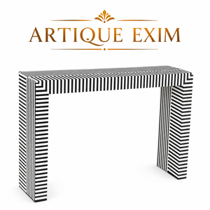 Modern Bone Inlay <b>Console</b> <b>Table</b> Entryway Living Room Accent <b>Table</b> With Drawers Gold <b>Metal</b> Legs - Product Image 3