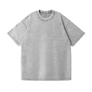 T-shirt Homme Personnalisé avec Logo, Effet Délavé Vintage, T-shirt Oversize en Coton Lourd et Vieilli, 100% Coton, Faible MOQ pour T-shirts Homme - Product Image 4
