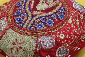 Almohada de suelo Boho Cojín de suelo redondo Funda de cojín de meditación Funda hecha a mano - Product Image 6