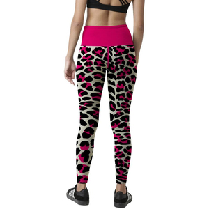Mid Women's Yoga <b>Leggings</b> Breathable Stretch Knitted UV Protection Eco-Friendly Quick Dry Knee-Length Sports Running Sublimated - Product Image 2
