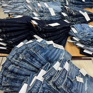 BANGLADESH STOCK LOT BRANDED MIXED <b>MENS</b> 100% COTTON Dark Washed Denim <b>Jeans</b> Stonewashed Denim <b>Jeans</b> with Stretch - Product Image 6