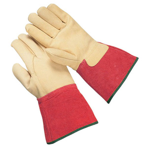 Gants de soudage TIG industriels robustes en cuir de chèvre pleine fleur certifiés CE, anti-vibrations et anti-abrasion - Product Image 2