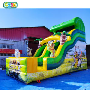 Tobogán Acuático Gigante Barato, Tobogán Acuático Inflable Comercial <span class=keywords><strong>de</strong></span> León, Piscina - Product Image 3