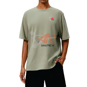 เสื้อยืดลำลองผู้ชาย ผ้าฝ้าย 100% แขนสั้น ระบายอากาศได้ดี เสื้อกีฬา คอกลม ทรงหลวม ใส่สบาย - Product Image 6