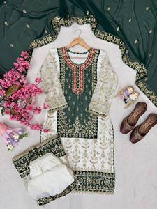 ENHANCE the BEAUTY of YOUR WARDROBE with the NEWLY LAUNCHED Women's Traditional Salwar Kameez & <b>Kurti</b> Set for Wedding Quick Dry - Product Image 3