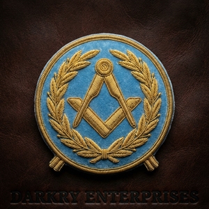 Parche Masónico Hecho a Mano con Bordado de Hilo de Plata, Escudo de León con Compás y Escuadra, para Regalia y Blazers - Product Image 5