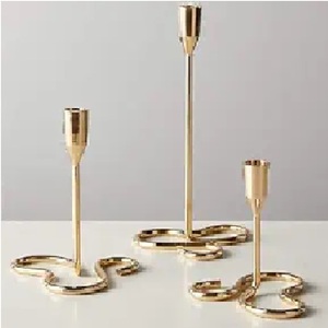 Vintage <b>Brass</b> <b>Candlestick</b> Holder Gold Finish Cylinder Shape Heat Resistant Home Decoration Christmas Use - Product Image 4