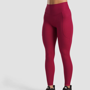 Leggings de Cintura Alta, Largos, de Color Sólido, Elásticos, Transpirables, con Compresión, Efecto Push-Up, Control de Abdomen, Estilo Deportivo - Product Image 2