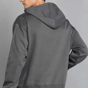 เสื้อฮู้ดผู้ชายผ้าฝ้ายฟลีซ 100% ทรงปกติ พิมพ์ลายซันเฟด ปักลาย ประดับคริสตัล สำหรับฤดูหนาว - Product Image 4
