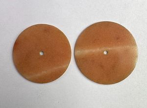 Cadran de montre de luxe Sunstone 31,5 mm, épaisseur 1 mm, pierre précieuse naturelle taillée à plat, orange, accessoires classiques élégants - Product Image 5