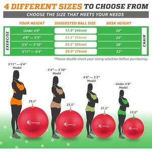 Palla da Ginnastica per Gravidanza, Fitness e Stabilità, Allenamento Core, Palla Yoga per Fisioterapia - per Equilibrio e Allenamento - Product Image 4