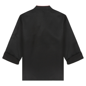 Chaqueta de Chef de Manga Larga de Algodón para Hombre, Talla Grande, Uniforme de Trabajo Impermeable para Camareros y Personal de Hotel, Abrigo de Punto - Product Image 1