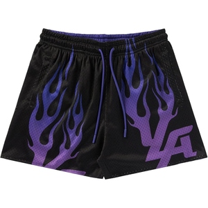 Shorts de sport pour hommes, en mesh sublimé, respirants, séchage rapide, pour course à pied, basketball, décontractés, athlétiques - Product Image 4