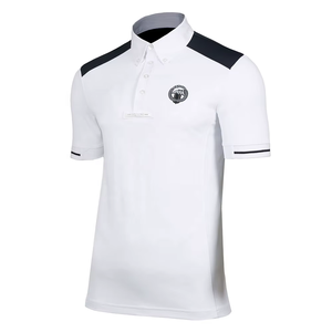 Chemise de polo d'équitation de luxe pour homme, respirante, en coton, t-shirt équestre, vêtements d'équitation en fil teint de qualité supérieure, design personnalisé, confortable - Product Image 3