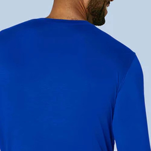 Camisetas Interiores Personalizadas para Hombres, Uniformes de Enfermería Elegantes para Hospital, Camisetas Interiores al por Mayor para Hombres, Camisas Azul Rey - Product Image 2