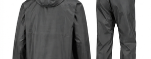 Men's Waterproof Hooded <b>Rain</b> Suit Lightweight Polyester Full Length <b>Jacket</b> and Pants Casual Solid Color Spring Outfit - Product Image 6