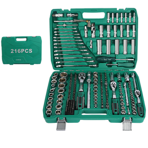 216PCS Mechanic <b>Tool</b> <b>Set</b> Socket Ratchet Wrench Kit High Carbon Steel Auto Repair <b>Hand</b> <b>Tools</b> - Product Image 5